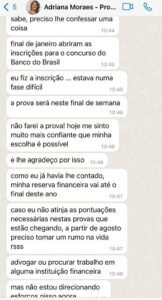 Aluna ganha confiança de que sua escolha de carreira é possível