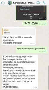 Aluna descreve mentoria como divisor de águas em momentos difíceis