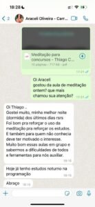 Aluna relata melhora no sono com prática de meditação