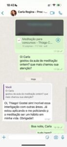 Aluna busca tornar meditação um hábito diário de estudos