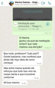 Aluna reflete sobre como iniciar prática de meditação nos estudos