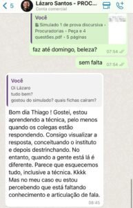 Aluno relata dificuldade de articulação na prova oral