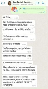 Aluna elogia aula que desmistificou a prova oral
