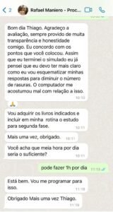 Aluno planeja treinar respostas para a segunda fase