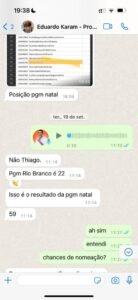Aluno comenta posição em resultado de procuradoria municipal