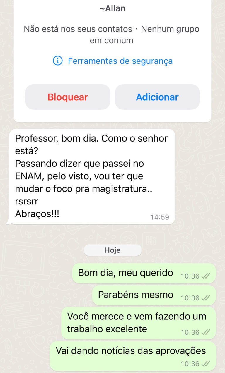 Aluno é aprovado no ENAM e muda o foco