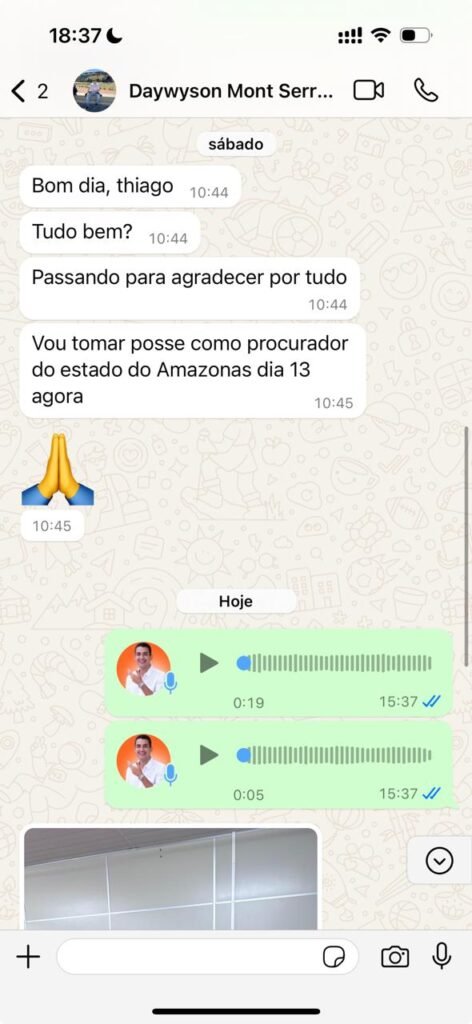 Aluno avisa posse como procurador do Estado do Amazonas