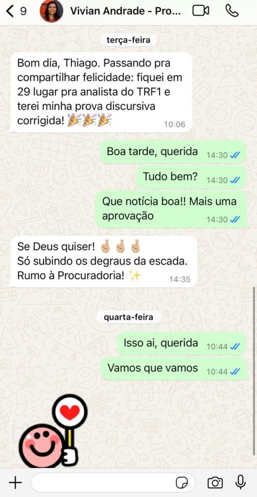 Vivian conta que ficou em 29º lugar para analista TRF1