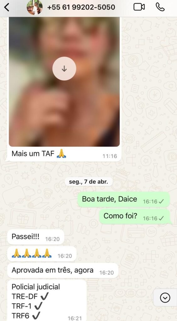 Daice é aprovada em três concursos policiais