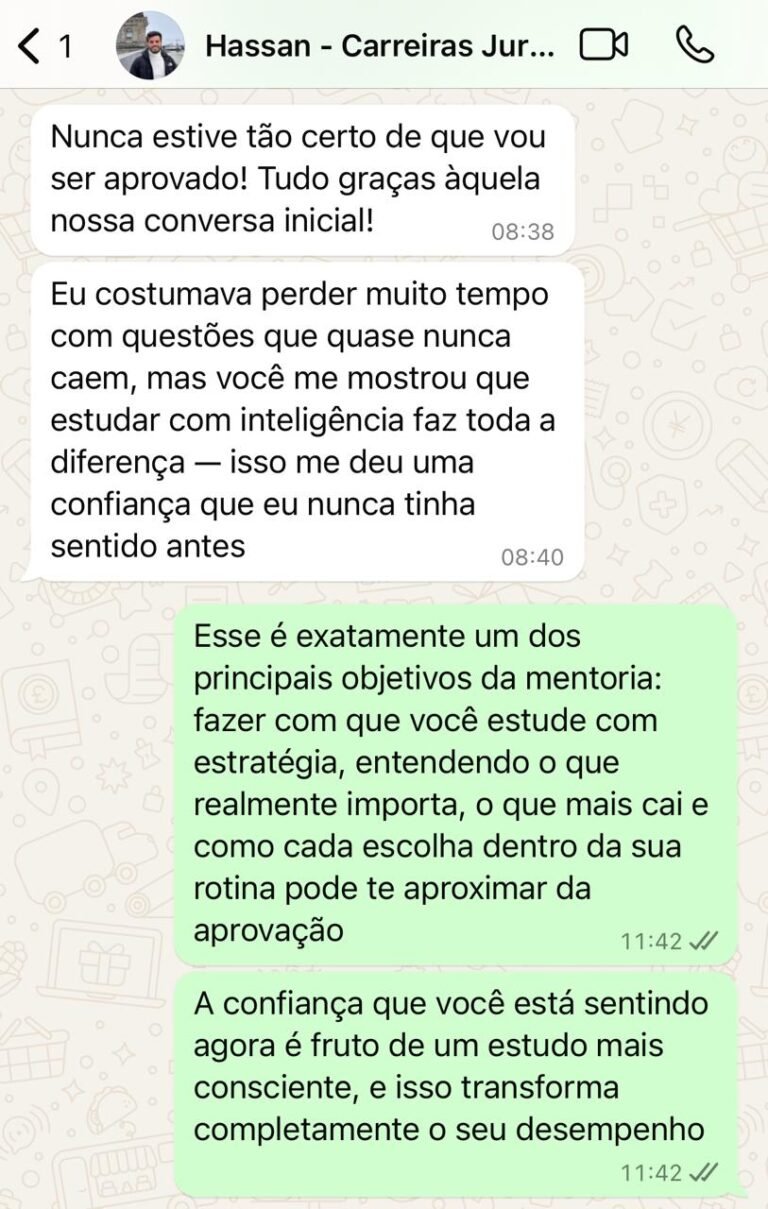 Hassan fala sobre confiança e estudo estratégico