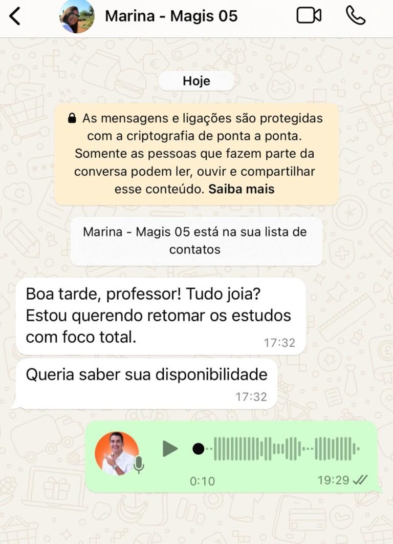 Marina quer retomar os estudos com foco