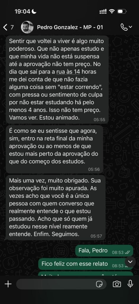 Pedro sente que voltou a viver após anos parado