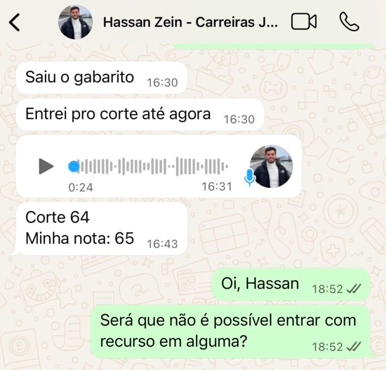 Hassan fica dentro do corte do ENAM por pouco