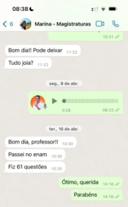 Marina passa no ENAM com 61 questões corretas