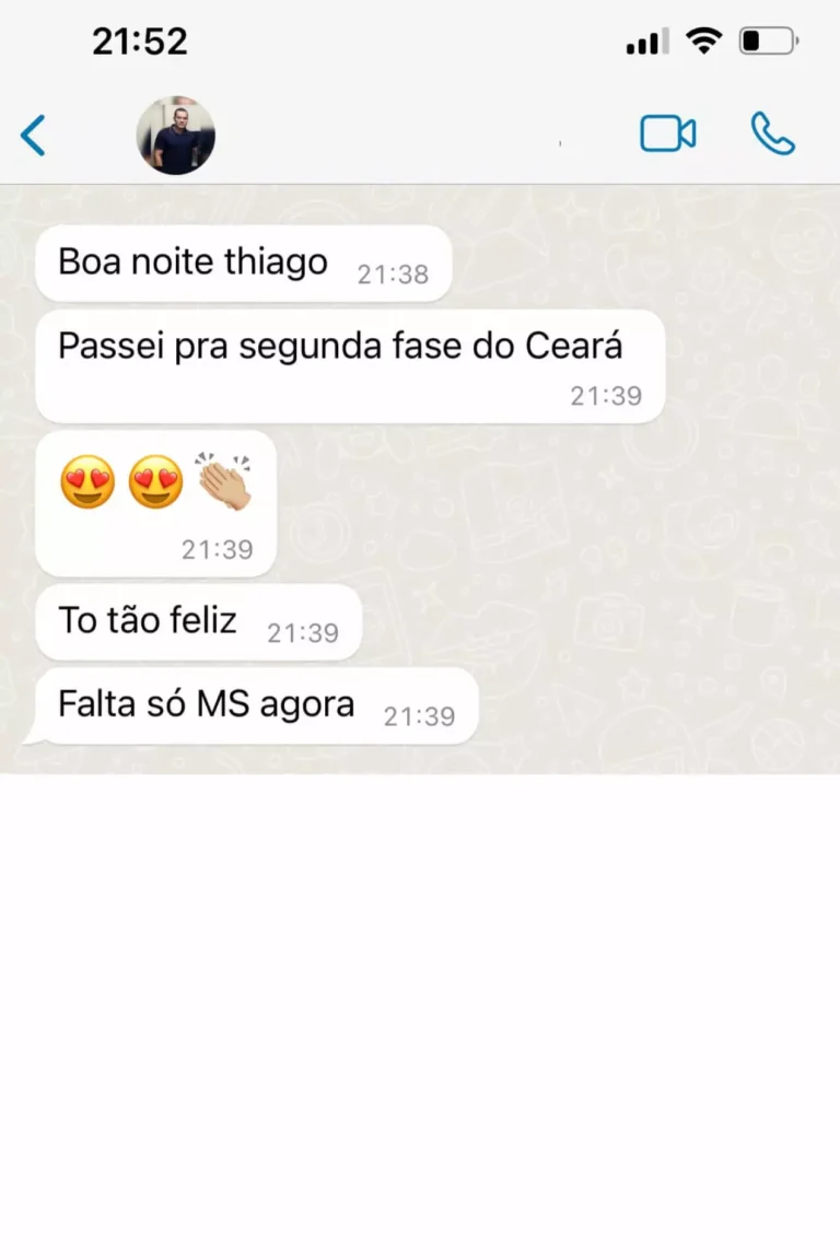 Aluno passa para segunda fase do concurso do Ceará