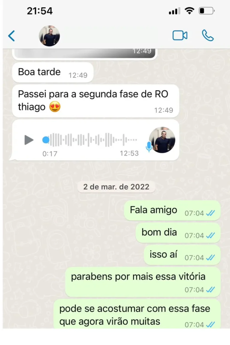 Aluno comemora passagem para segunda fase em RO