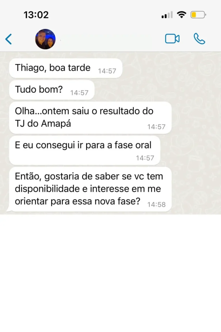Aluna avança para fase oral do TJ Amapá