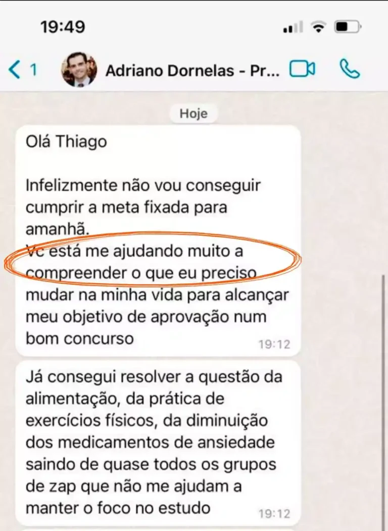 Adriano muda rotina e reduz ansiedade em busca da aprovação